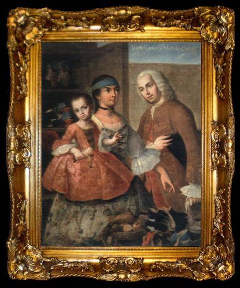 framed  George Frederick de espanol y mestiza,catiza, ta009-2
